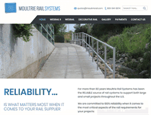 Tablet Screenshot of moultrierail.com